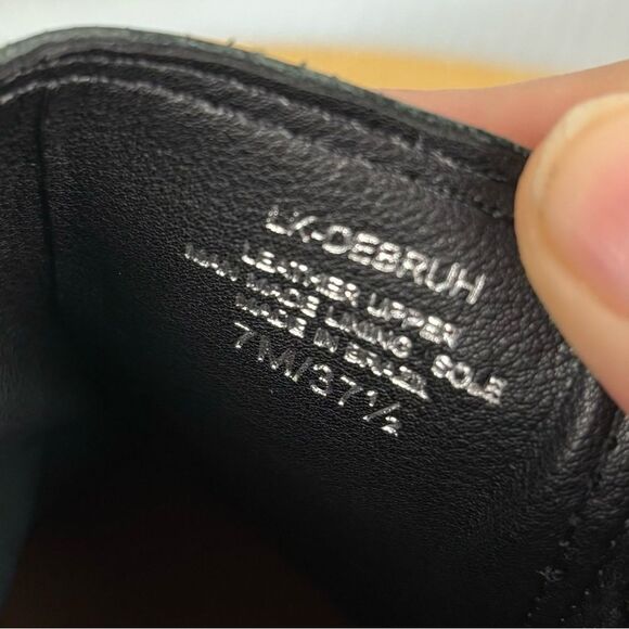 Lucky Brand | Women’s Black Leather Debruh Bootie Ankle Boots | Size 7.5 - Picture 10 of 10